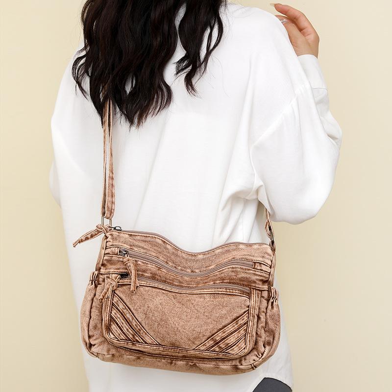 Denim bag lazy style retro shoulder bag new fashion women tote bag travel messenger bag
