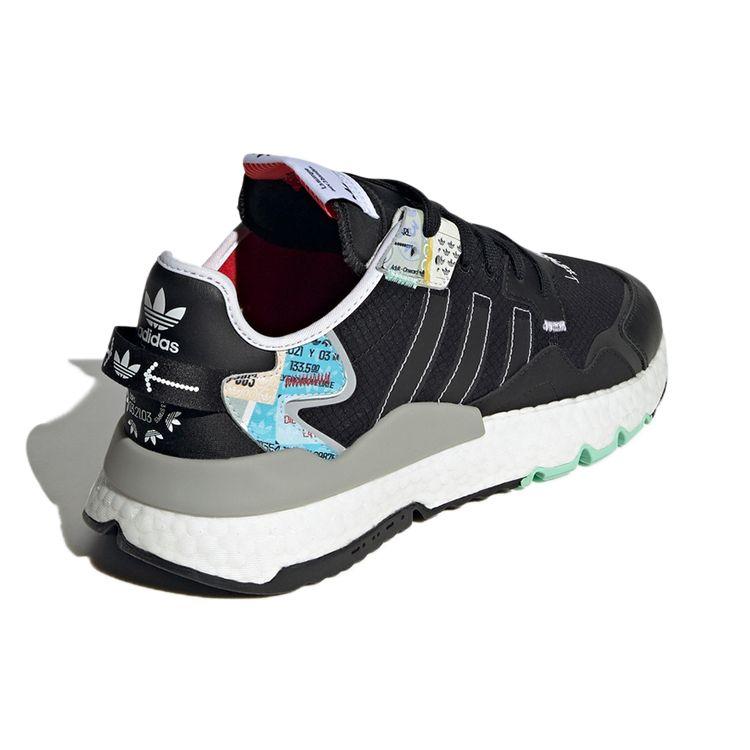 Adidas Originals Nite Jogger Fabric Sports Comfortable Shock Absorption Wear-Resistant Lightweight Low-Top Lifestyle Casual Shoes GW4228