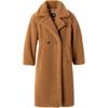 FW24 Teddy Bear Lapel Long Coat Women Coats Brown 1120631-CHE