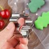 7PCS Stainless Steel Material Pressable Biscuit Cutters Set Cookie Baking Molds
