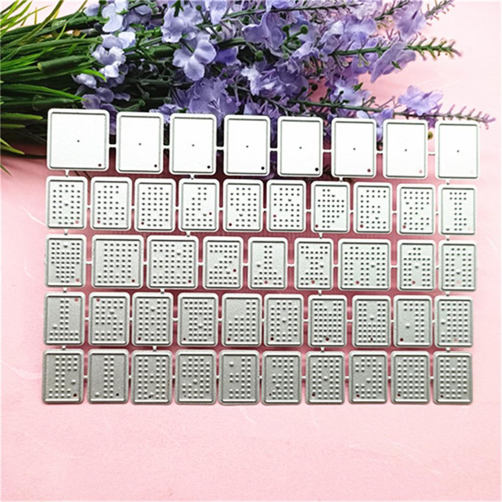 Carbon Steel Metal Cutting Dies Carbon Steel Stencil Mold Embossing Pattern for Children Adults DIY Crafts Projects