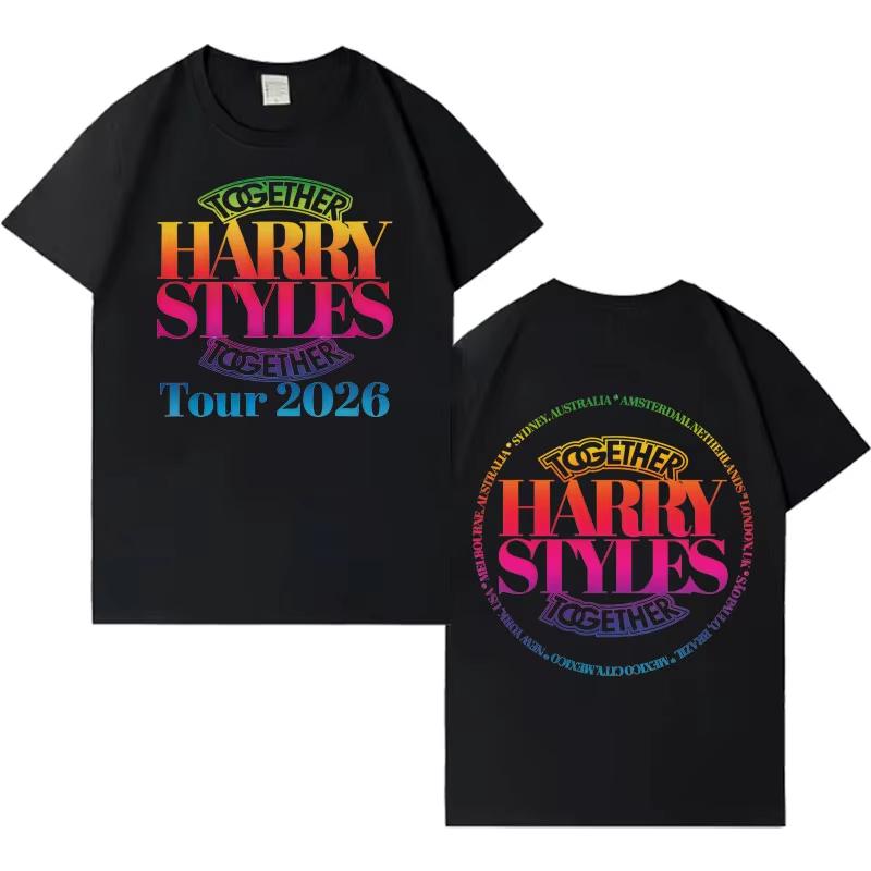 

Hot Singer Harry Styles Together Tshrits Aesthetic Gothic pure Cotton T Shirt Unisex Women Fashion Casual Short Sleeve Tshirt S