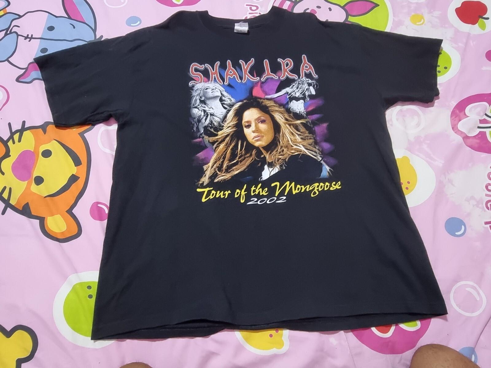 Vintage VTG 2002 Shakira Tour Of The Mongoose Bootleg T-Shirt Rap tee S-5XL S