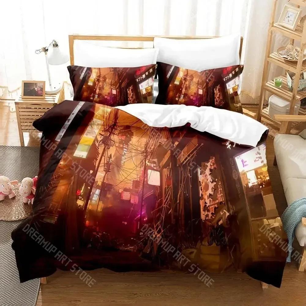 3D Print Akudama Drive Bedding Set Single Twin Full Queen King Size Bed Set Adult Kid Bedroom Duvet cover Sets Bed Sheet