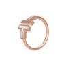 Tiffany & Co. Řada T Perleťová perleťová cívka 18K zlatý prsten Unisex prsteny GRP11094