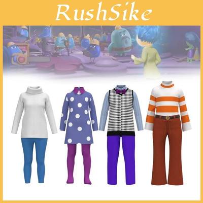 Cosplay Set Insideout2 Fashion Halloween Party Dress Role Play Supplies Costume