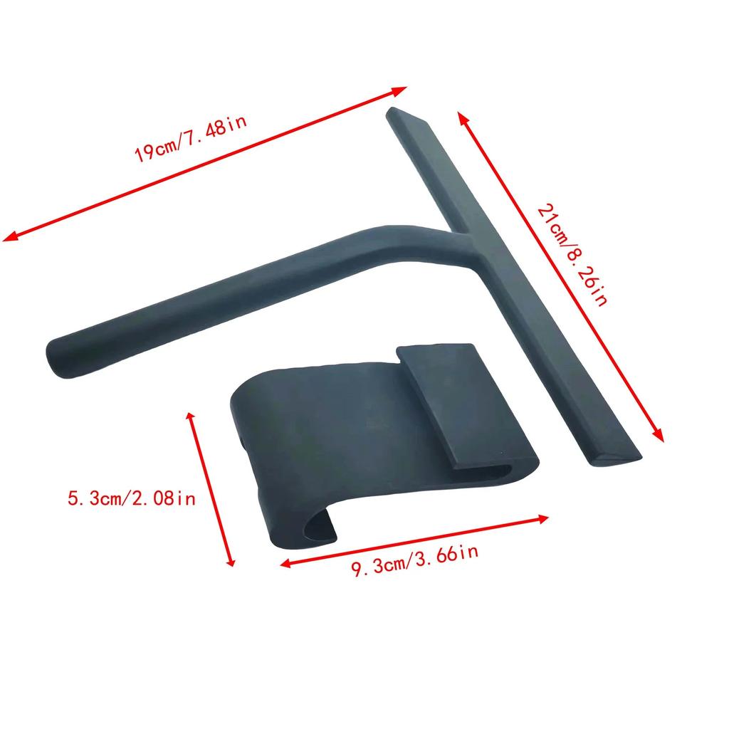 Shower Squeegee Window Glass Wiper Silicone Scraper Cleaner Brush Long Handle Bathroom Mirror Wiper Scraper Cleaning Accessories