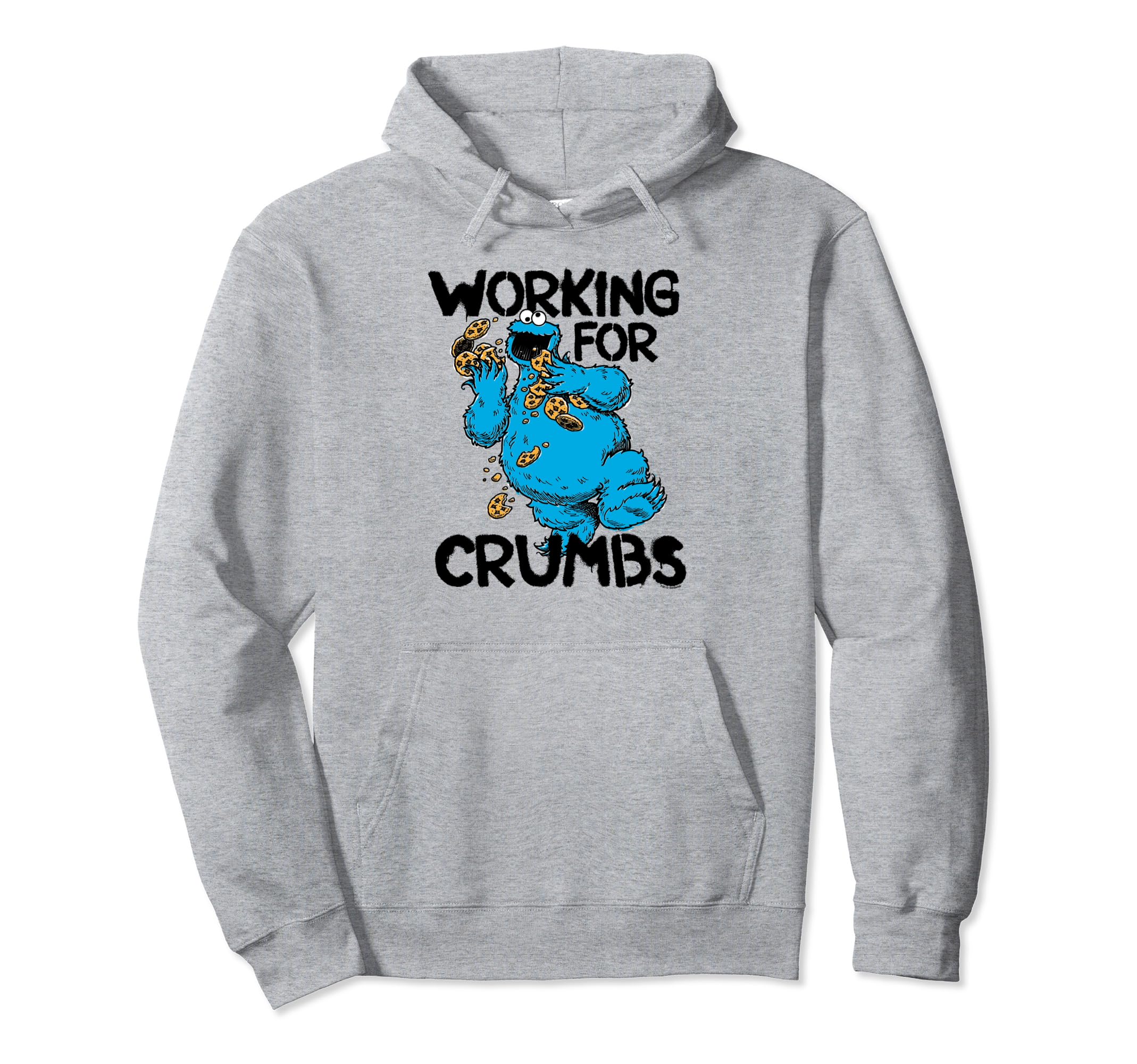 

Sesame Street Cookie Monster Working for Crumbs Hoodie