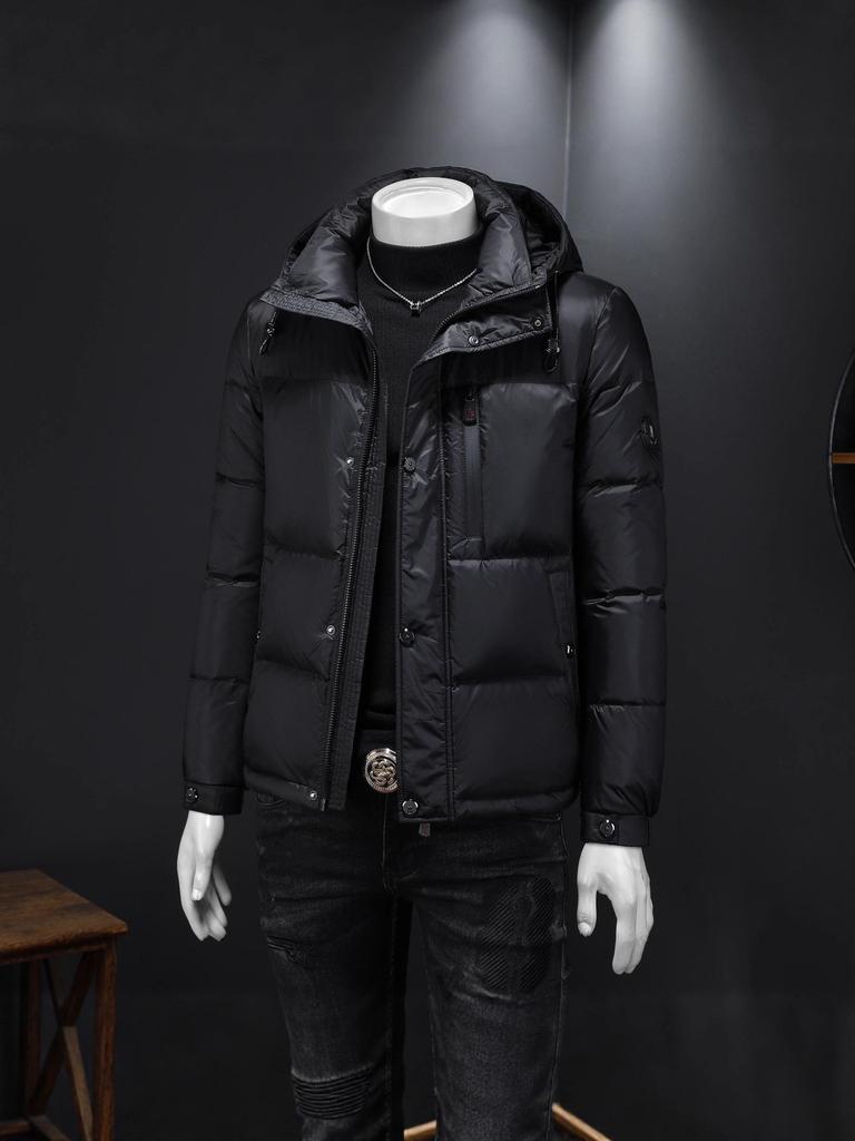2025 Trendy European Men's Slim Fit Hooded Down Jacket
