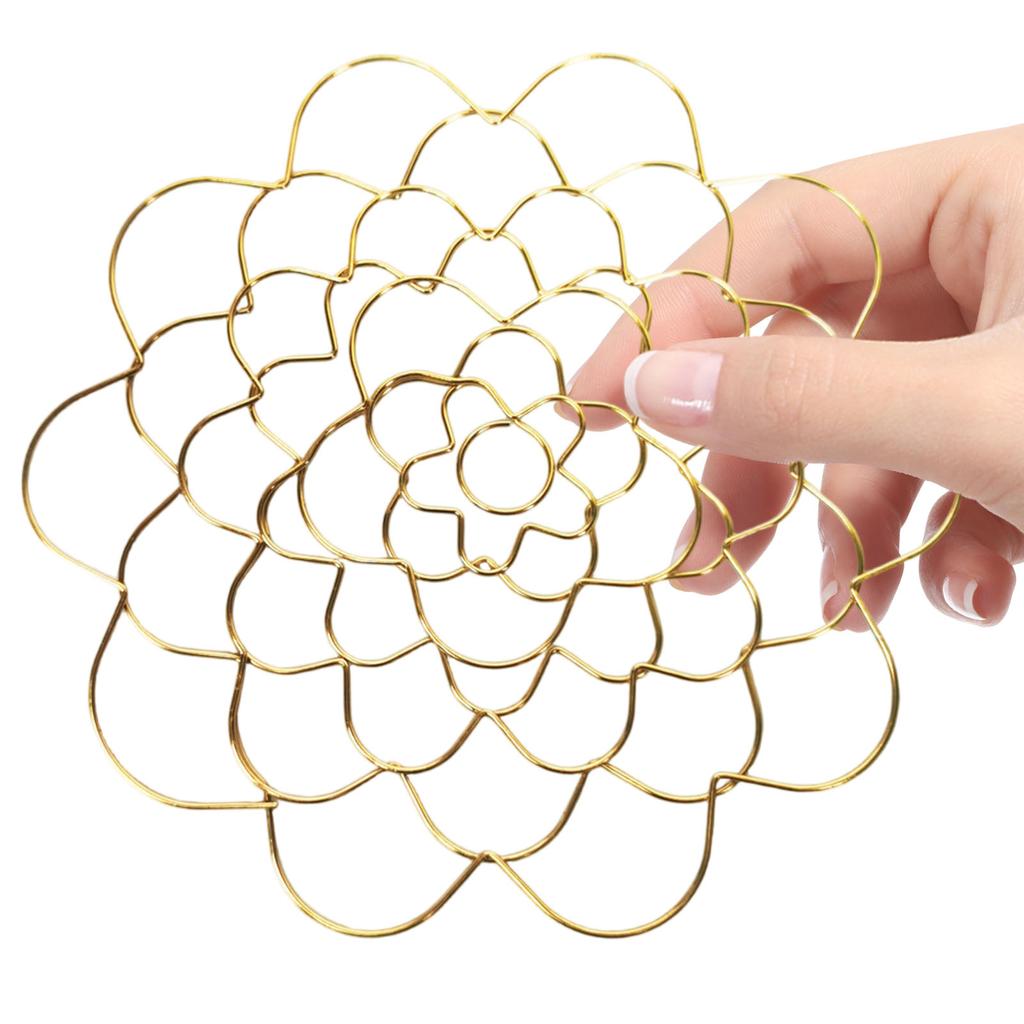 Floral Grid Organizer Reusable Flower Frog Wire Arranger Metal Wire Flower Arrangement Holder for Vase Floral Stems Bouquets
