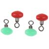 20Pcs/Bag Cross-Line Swivels & Bead T Shape Pulley Slide Rig Connector Fishing