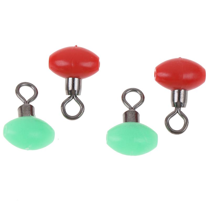 20Pcs/Bag Cross-Line Swivels & Bead T Shape Pulley Slide Rig Connector Fishing