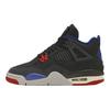 Air Jordan 4 Retro GS Rare Air Kids Sneakers Black Fire-Red Deep-Royal-Blue IB4171-003