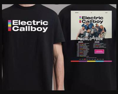 Electric Callboy Welttournee 2025 2026 Europa-Tour T-Shirt, Größe S-4XL