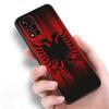 Albania Flag Black Silicone Phone Case For Xiaomi POCO X3 X4 NFC F4 GT F5 F6 M3 M4 M6 X5 X6 Pro 5G M5 C55 C65