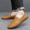Fashion Casual Shoes Handmade Moccasins Leather Loafers Men Driving Shoes Size 39-48