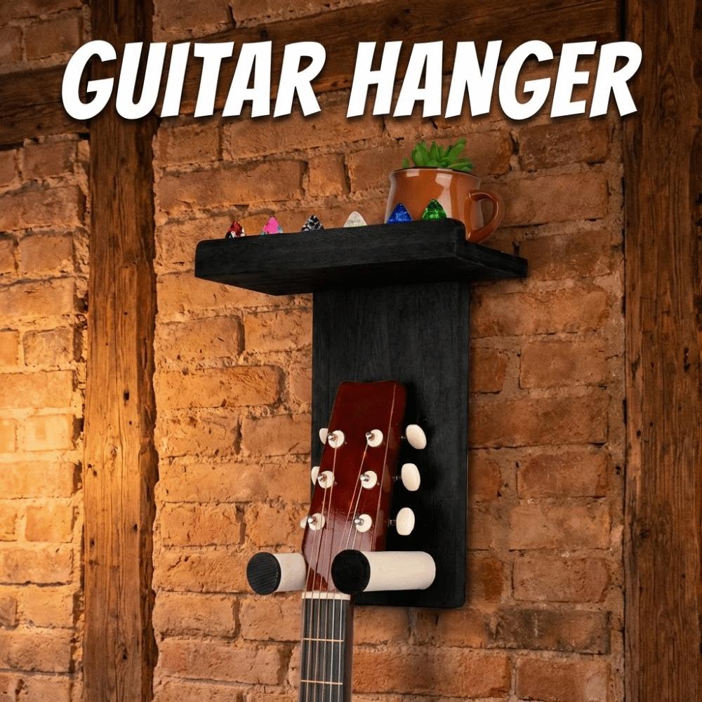 with Shelf Guitar Hanger Scratch-Proof String Instrument Storage Rack  Studio Use