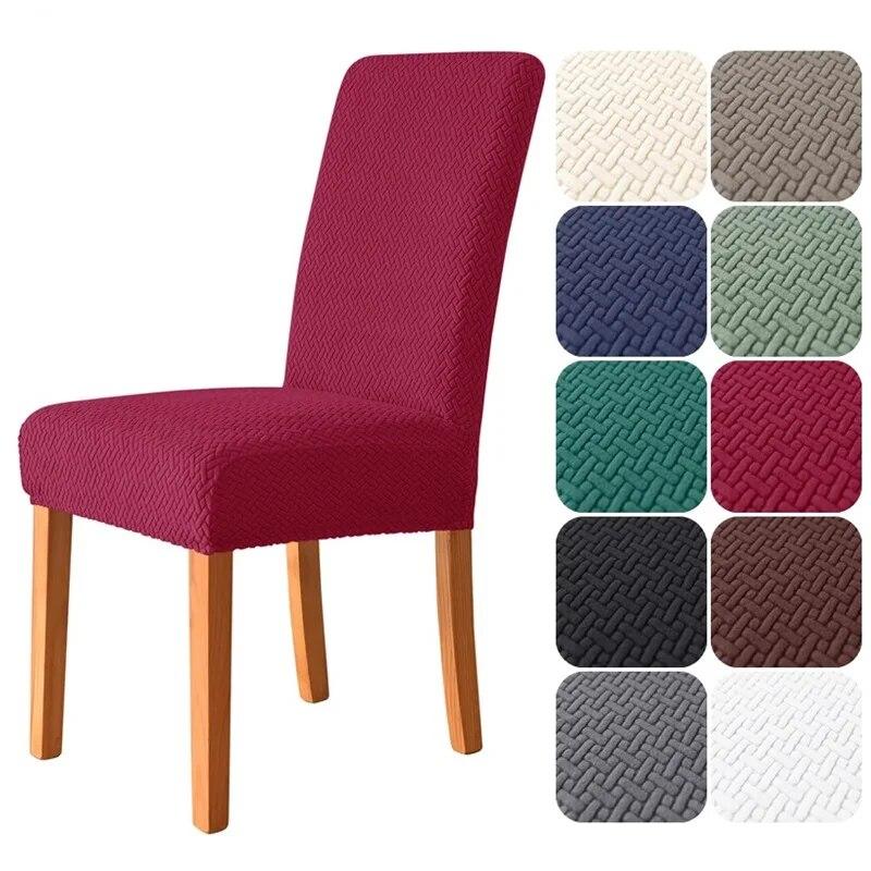 1/4Pcs Elastic Pure Color Cover Chair Cover Universal Size House Seat Seatch Durable Chair Protective Cover For Home El