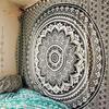 Vybavení na jógu Mandala Bohemian Yoga Mat Plážový ručník Šátek Deka Indická závěsná tapiserie