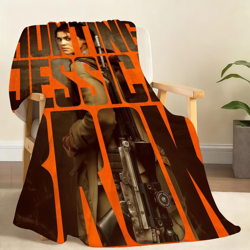 Movie H Hunting J Jessica S B BrokS Blanket Soft Throw Blanket for Home Bedroom Bed Sofa Picnic Travel Office Rest Blanket Gift