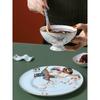 Zhi Shi Jingdezhen Blue Phoenix Bone China Sauce Dish