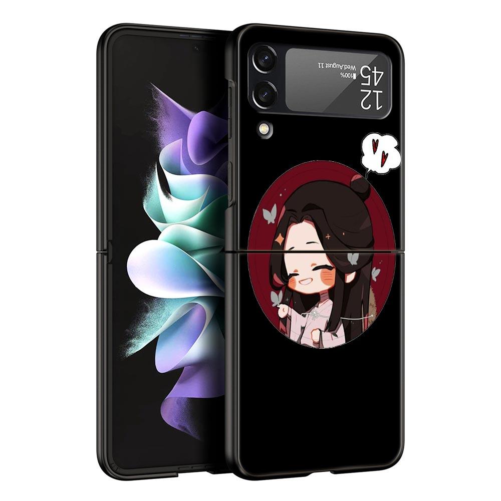 

Небесные Чиновники Благословение TGCF Чехол для телефона Samsung Galaxy Z Flip 3 4 5 Черный Складной Мобильный Чехол Жесткий Защитный Чехол Samsung Z Flip 4