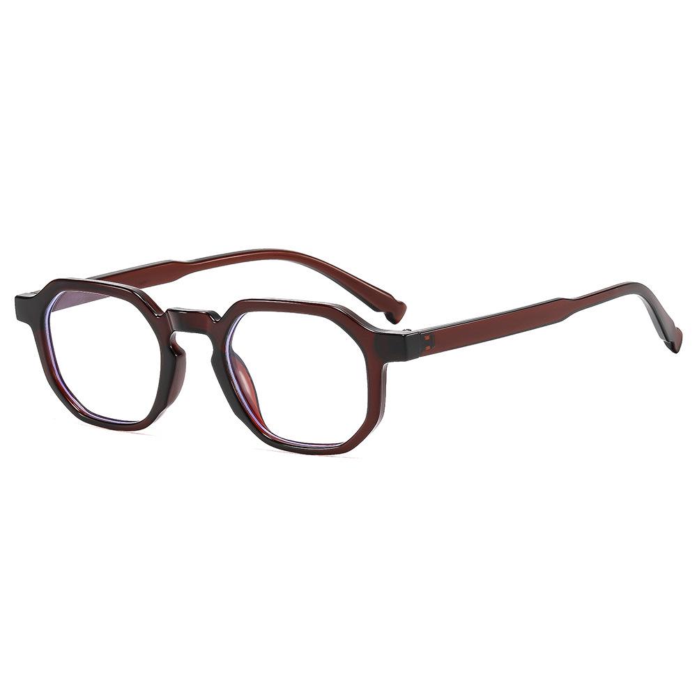 Retro Unisex Square Frame Glasses with Anti-Blue Light Lenses