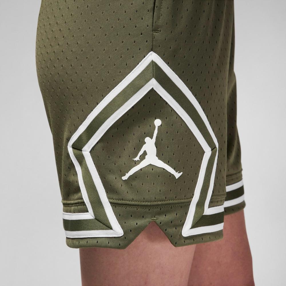 New Jordan SportDri-FIT Diamond FW24 Casual Shorts Men's Medium Olive Green/White DX1488-222