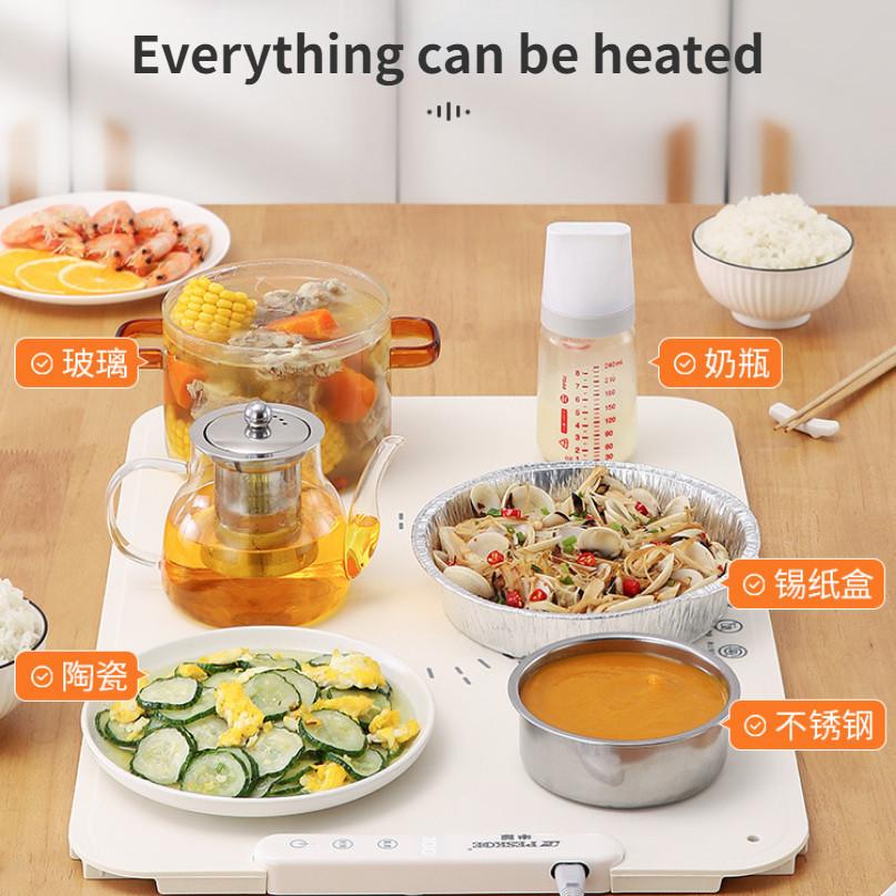 Flexibilní 3D deska na teplé jídlo Skládací deska na teplé jídlo pro domácnost Inteligentní izolace Vyhřívání jídelního stolu Silikonová podložka 600*405*15mm