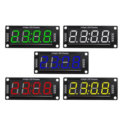 TM1637 LED Display Module 4 Digit Time Indicator Tube 7 Segment Digital Indicator Tube 0.56 Inch Digital LED Module