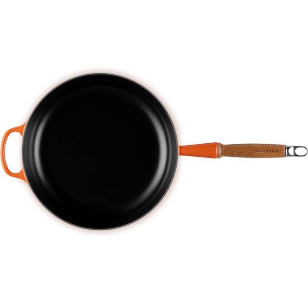 Чугунная сковорода Le Creuset Signature, 28 см, красно-оранжевая (20259280900422)