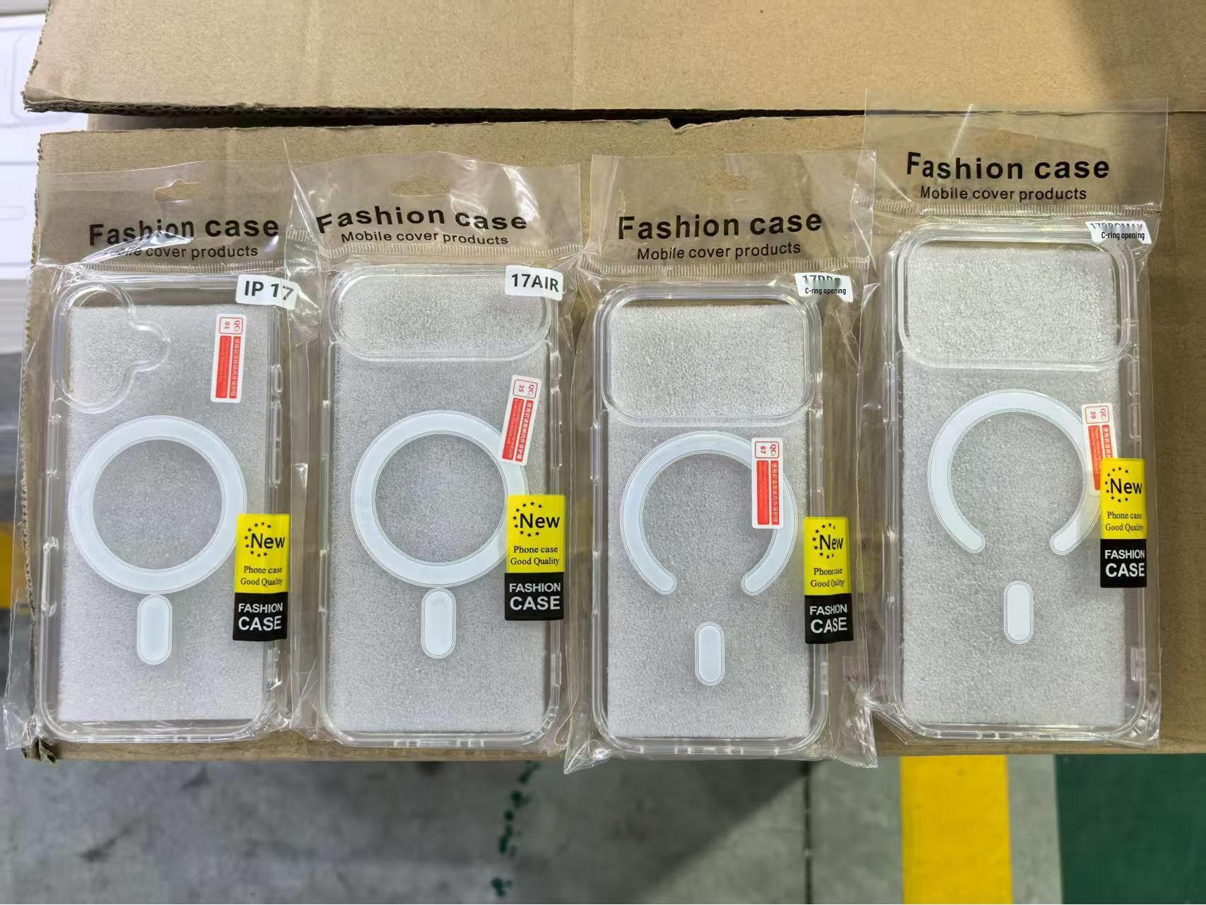 

Магнитный прозрачный чехол для Apple iPhone 17 Pro Max, совместимый с 16/15/14/13, Magsafe два в одном. iPhone 17