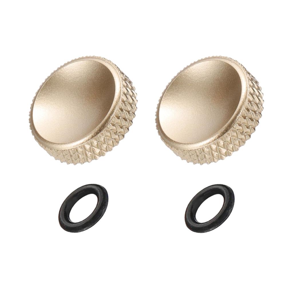 PATIKIL Camera Shutter Release 12mm Concave Shutter Release Pure Copper Camera Button for Leica Cushion Gold Button, 2-Piece Button, Nikon, Fujifilm,