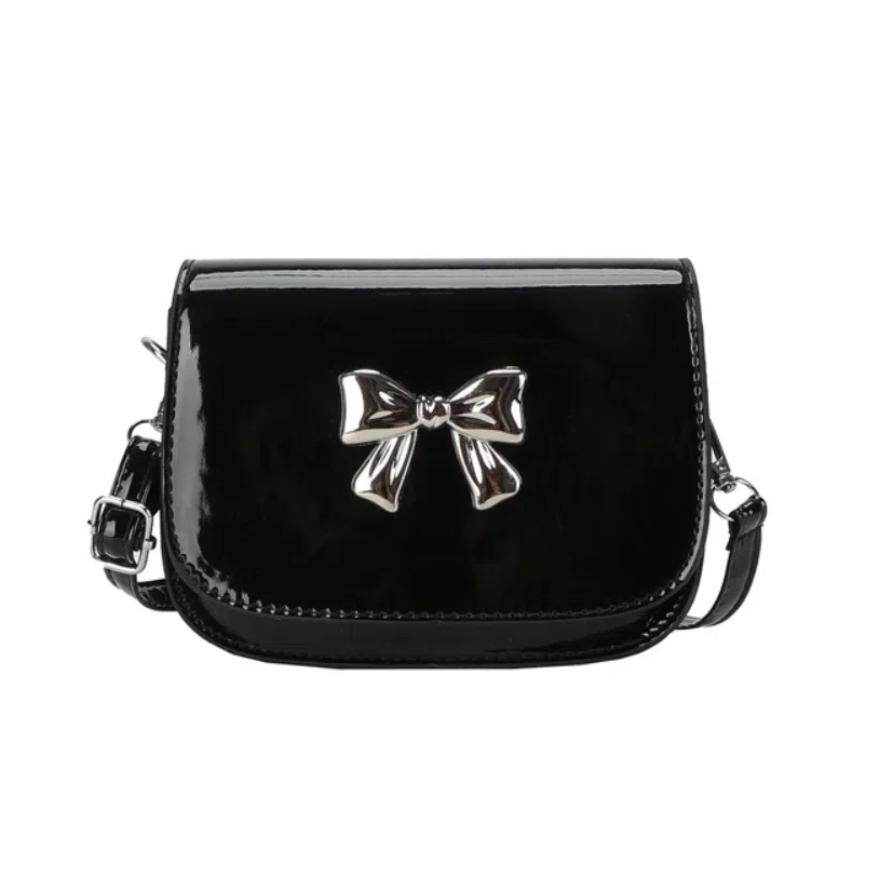 New Design Bowknot Armpit Bag Solid Color Y2k Small Handbag Casual Bow Crossbody Bag  Lady