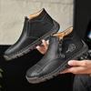 TUINANLE Frühling Handgefertigt Leder Herren Stiefel Design Sneaker Mann Atmungsaktiv Freizeit Schuhe Stiefeletten Outdoor