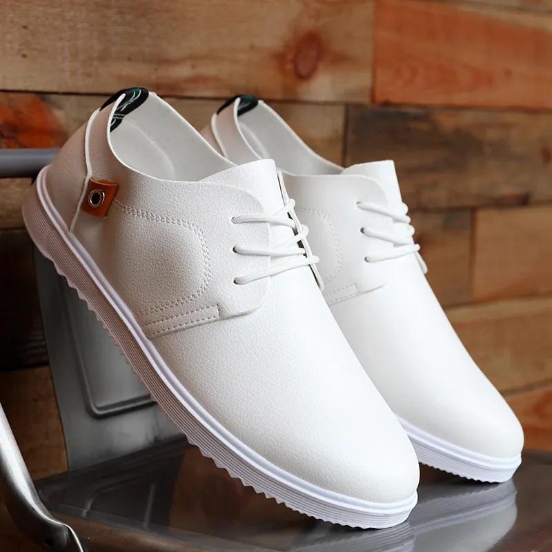 Spring Men's Shoes All-match Breathable Casual Sneakers Korean Style Trend Business Leather Shoes Student Sport Shoes