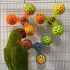Beak Grinding Colorful Parrot Spinner Chewable Bells Parrot Rotating Windmill  Beak Exercise