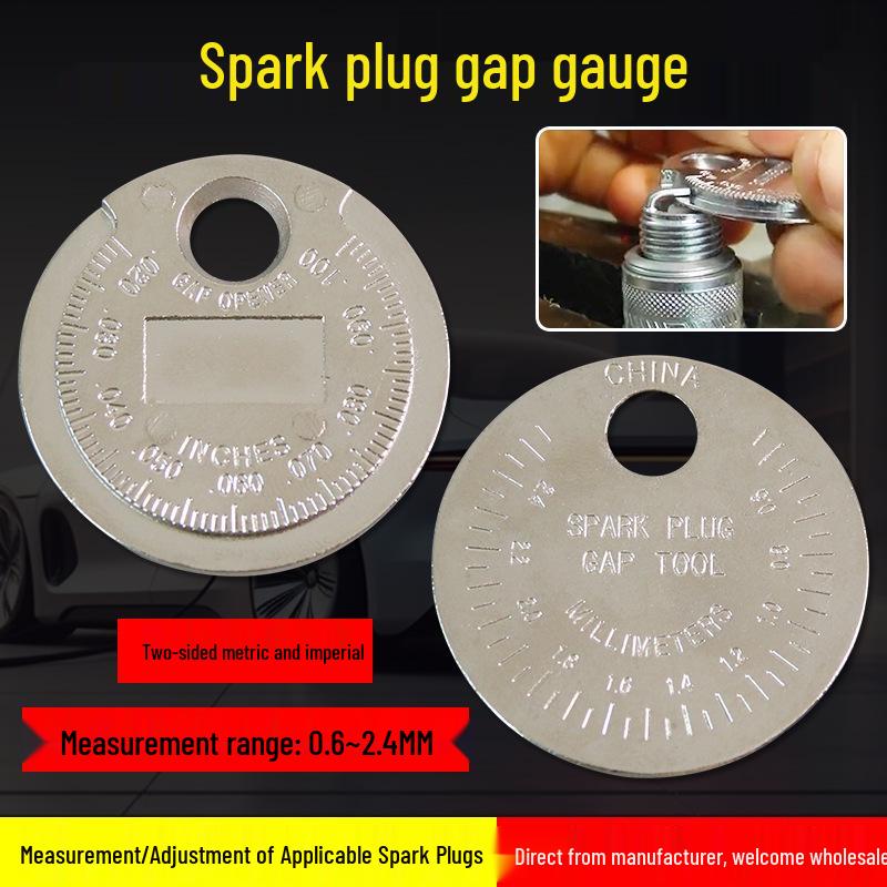Round Coin Spark Plug Feeler Gauge for Measuring Spark Plug Gaps