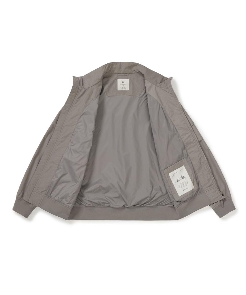 Snowpeak Apparel Twillon Bomber Jacket (S25Smtwb20) Vintage Gray