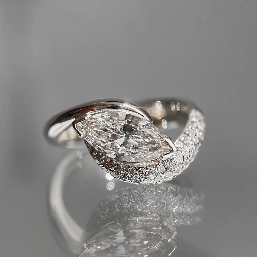 

925 Silver Plated Luxurious Sparkling Full Diamond Zircon Ring for Women Fashion Jewelry Party Birthday Wedding Gifts 6