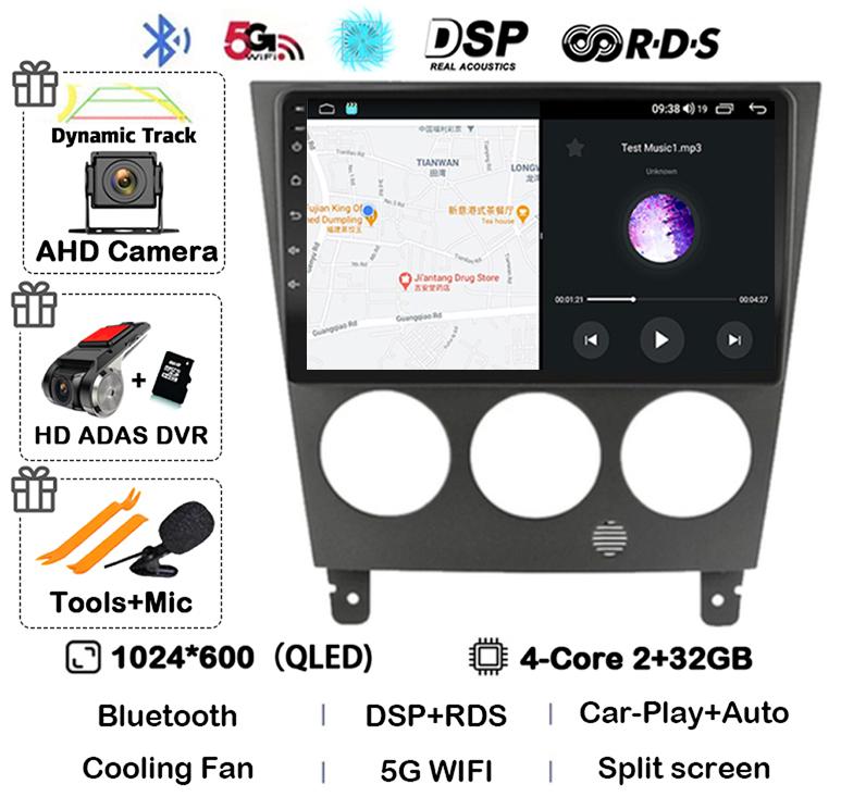 Android 14 Carplay Auto 4G Wifi For Subaru Impreza GD GG 2002 - 2007 Car Radio Multimedia Player GPS 360 Camera Stereo Head Unit