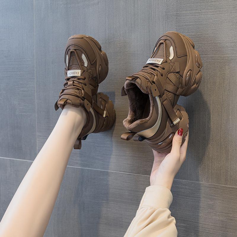 Autumn new air cushion bottom thick sole versatile casual breathable heightening shoes sports casual shoes women