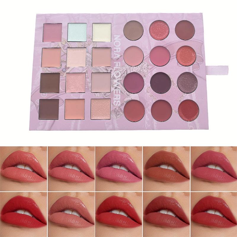 European Multi-purpose Makeup Palette: Eyeshadow, Blush & Contour All-in-One Set