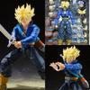 Shf Trunks Future Boy Super Saiyan Pvc Anime Actionfigur mit Ständer Sammlerstück