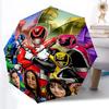 Power Rangers Umbrella Windproof Automatic Folding Umbrella Cartoon Superhero Rain Umbrella for Kids Boys Gift