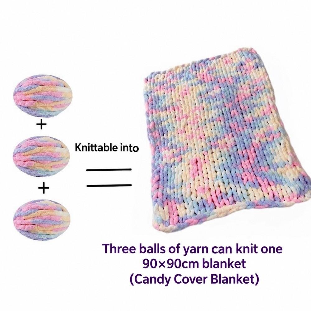 Multicolor Chunky Chenille Yarn Soft Fluffy Giant Bulky Yarn Bunk Bed Ladder Decor