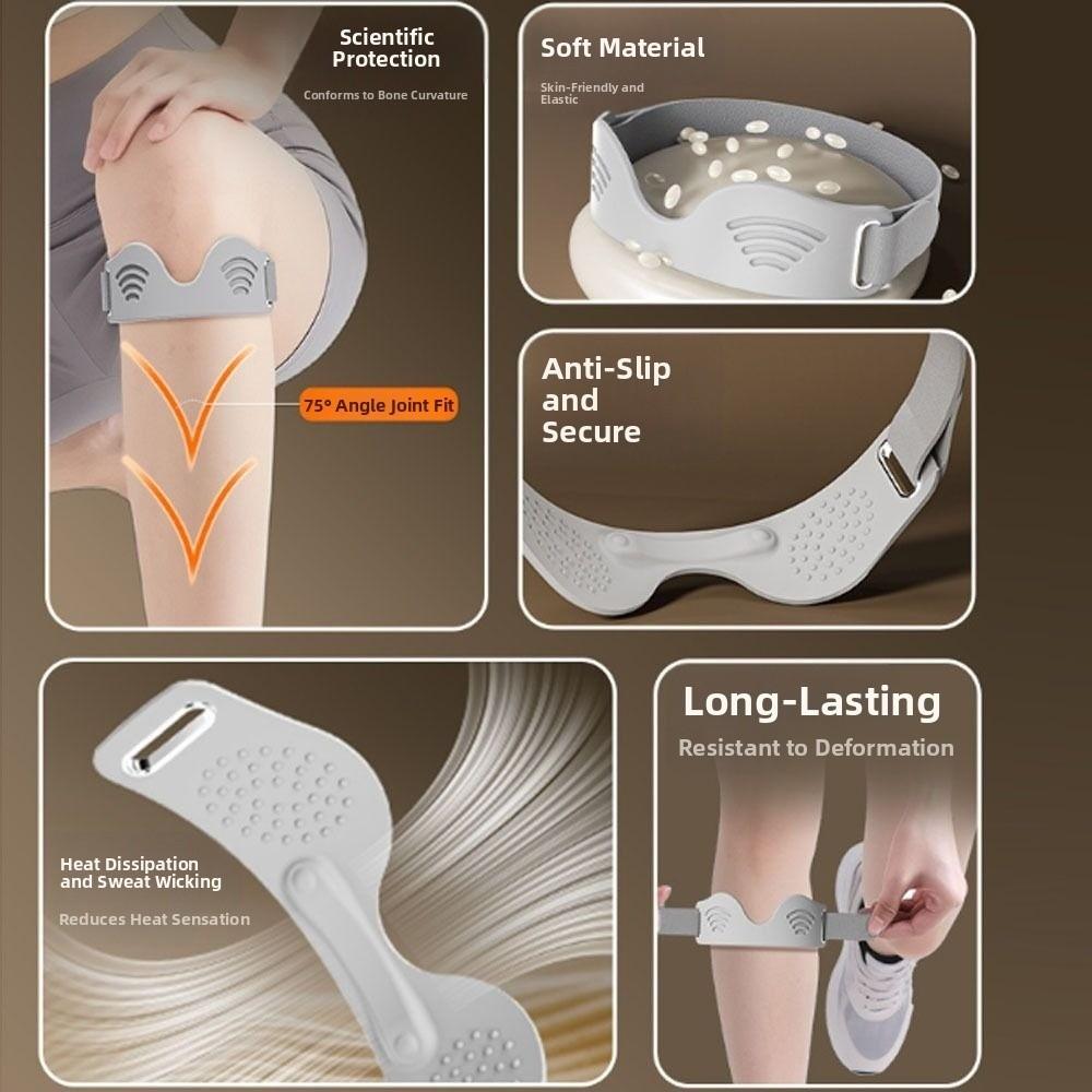 Silicone Patella Knee Strap Knee Support Knee Pain Relief Support Brace  Women Men