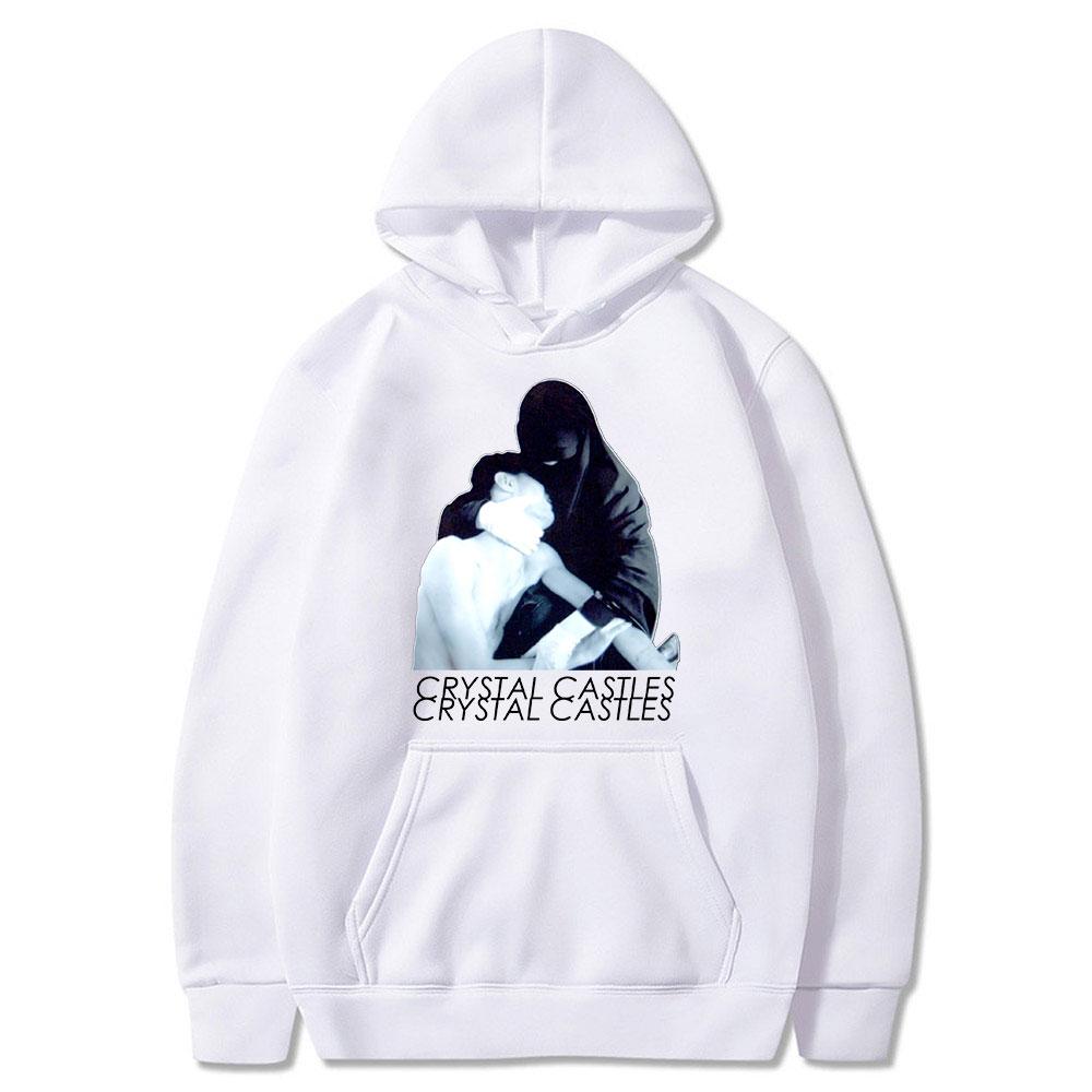 2023 Crystal Castles Printed Hoodies Hip Hop Sweatshirts Long Sleeve Pullover Loose Casual Streetwear for Unisex and Women Hoodie