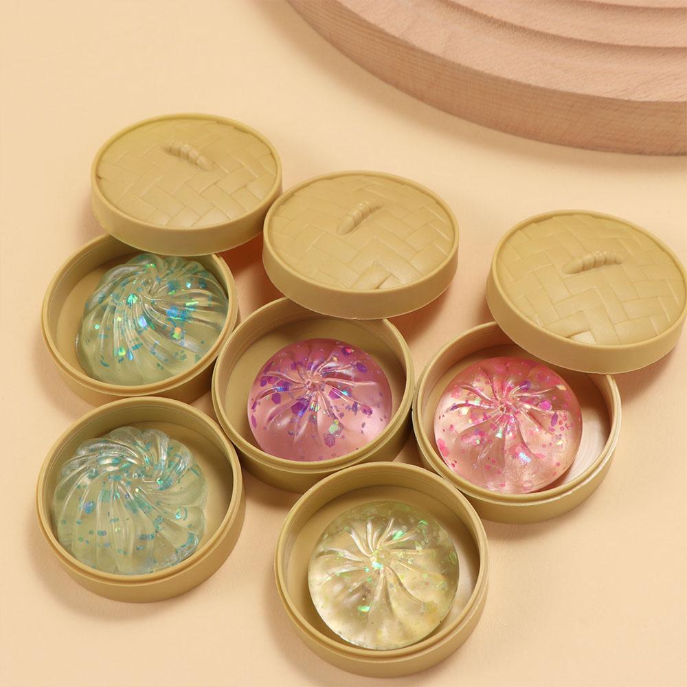 Soft Cute Mini Dumplings Squishy Food Shape Fidget Sensory Toy Squishy Crystal Bun Party Favors