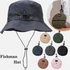 Summer Sun Protection Waterproof Fisherman Hat Bucket Camping Hiking Mountaineering Cap with Storage Bag Anti-UV Sun